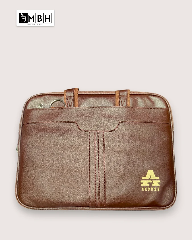 Front of MBH Professional side bag for office use - Brown